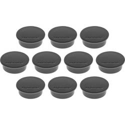 magnetoplan magnet Discofix Color (Ø x v) 40 mm x 13 mm kulatý černá 10 ks 1662012