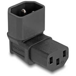 Delock 80472 síťový adaptér IEC zástrčka C14 10 A - IEC C13 zásuvka 10 A černá 0 mm 1 ks Bag