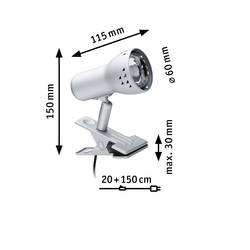 Paulmann Gryps 99825 upínací světlo úsporná žárovka E14 40 W železo
