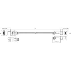 LogiLink HDMI kabel Zástrčka HDMI-A, Zástrčka HDMI Mini-C 1.50 m černá CH0022 4K UHD, Audio Return Channel, pozlacené kontakty HDMI kabel