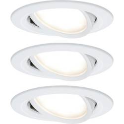 Paulmann 41306 Nova vestavné svítidlo, LED, LED, 18 W, bílá, sada 3 ks