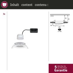 Paulmann 41306 Nova vestavné svítidlo, LED, LED, 18 W, bílá, sada 3 ks