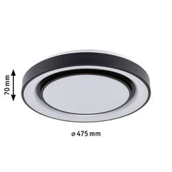 Paulmann 70545 Rainbow LED stropní svítidlo LED LED 19.25 W černá, bílá