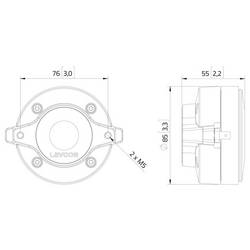 Lavoce DF10.101LM výškový driver 8 Ω