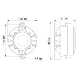 Lavoce DF10.101LE výškový driver 8 Ω