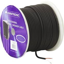 Omnitronic 3030011L reproduktorový kabel 2 x 1.5 mm² + 2 x 1.5 mm² černá 50 m
