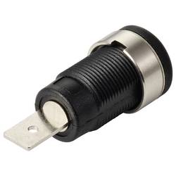 TRU COMPONENTS MP-32 schwarz bezpečnostní vestavná zásuvka 4 mm zásuvka, rovná Ø pin: 4 mm černá 1 ks Bulk