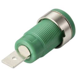 TRU COMPONENTS MP-32 grün bezpečnostní vestavná zásuvka 4 mm zásuvka, rovná Ø pin: 4 mm zelená 1 ks Bulk