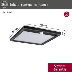 Paulmann Lamina PIR 94665 venkovní nástěnné LED osvětlení s PIR detektorem LED 15 W černá