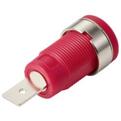 TRU COMPONENTS MP-32 rot bezpečnostní vestavná zásuvka 4 mm zásuvka, rovná Ø pin: 4 mm červená 1 ks Bulk