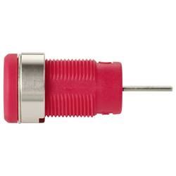TRU COMPONENTS MP-32 rot bezpečnostní vestavná zásuvka 4 mm zásuvka, rovná Ø pin: 4 mm červená 1 ks Bulk