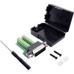 TRU COMPONENTS T1904C092 sada D-SUB kolíkové lišty Pólů: 15 šroubovací 1 ks