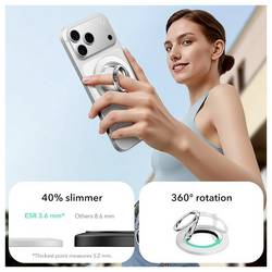 ESR HaloLock Phone Grip Stand 360 stojan na mobilní telefon bílá