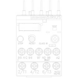 Siemens přepěťové relé 690 V/AC 1 spínací kontakt, 1 rozpínací kontakt 1 ks 3RU2116-1AB0 přetížení , fázový výpadek