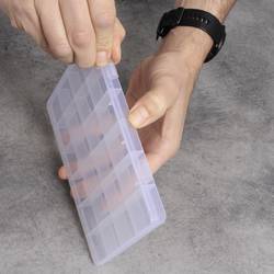 Quadrios 23SA088 krabička na malé součástky (d x š x v) 19 x 13 x 1.5 cm přihrádek: 24 pevné rozčlenění Box Obsah 1 ks