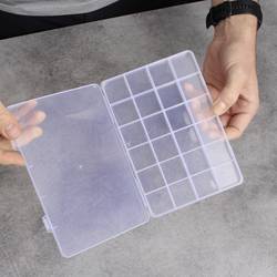 Quadrios 23SA088 krabička na malé součástky (d x š x v) 19 x 13 x 1.5 cm přihrádek: 24 pevné rozčlenění Box Obsah 1 ks