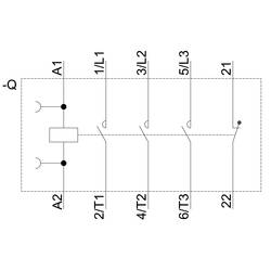 Siemens 3RT2016-1AP02 stykač 3 spínací kontakty 4 kW 230 V/AC 9 A s pomocným kontaktem 1 ks