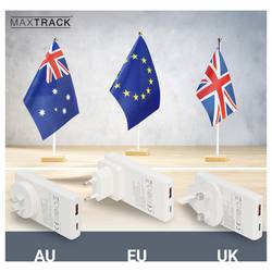 Maxtrack MQ4L cestovní nabíječka, Rychlonabíječka, GaN, USB A, USB-C®, 45 W, Rychlé nabíjení