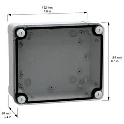 Schneider Electric PanelSeT TBS NSYTBS19168T skřínka na stěnu 164 x 192 x 87 ABS šedobílá (RAL 7035) 1 ks