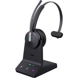 Yealink Yealink Headset WH64 Mono UC Headset otevřená (On Ear) Bez kabelu mono černá Redukce šumu mikrofonu regulace hlasitosti Počítače