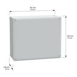 Schneider Electric PanelSeT TBS NSYTBS342912 skřínka na stěnu 291 x 341 x 128 ABS šedobílá (RAL 7035) 1 ks