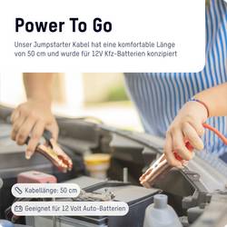Ansmann Powerstation Jumpstart Adapter PS600AC PS2200AC startovací kabely 8.37 mm² ABS, PVC 0.50 m s plastovými kleštěmi, s ochranným obvodem