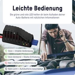 Ansmann Powerstation Jumpstart Adapter PS600AC PS2200AC startovací kabely 8.37 mm² ABS, PVC 0.50 m s plastovými kleštěmi, s ochranným obvodem