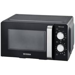 Severin 7781 mikrovlnná trouba černá/šedá 700 W funkce časovače, funkce grilování