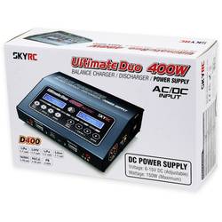 SKYRC D400 modelářská multifunkční nabíječka, 20 A, Li-Pol, LiFePO , Li-Ion, NiMH, NiCd, pro olověné akumulátory