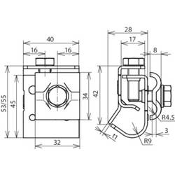 DEHN 339051 DRK DUL 8.10 W16.22 AL Okapová svorka 1 ks