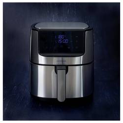 Gastronoma 18290010 horkovzdušná fritéza 8 l 1 800 W recirkulační funkce, ochrana proti přehřátí stříbrná, černá