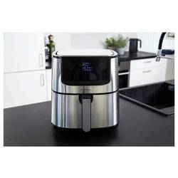 Gastronoma 18290010 horkovzdušná fritéza 8 l 1 800 W recirkulační funkce, ochrana proti přehřátí stříbrná, černá