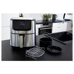 Gastronoma 18290010 horkovzdušná fritéza 8 l 1 800 W recirkulační funkce, ochrana proti přehřátí stříbrná, černá
