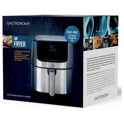 Gastronoma 18290010 horkovzdušná fritéza 8 l 1 800 W recirkulační funkce, ochrana proti přehřátí stříbrná, černá
