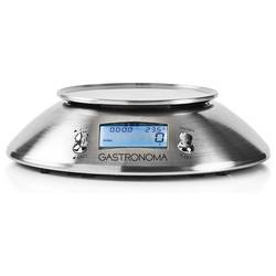 Gastronoma 18310021 digitální kuchyňská váha digitální digitální, s odměrnou mísou Max. váživost=5 kg stříbrná 215 x 215 x 314