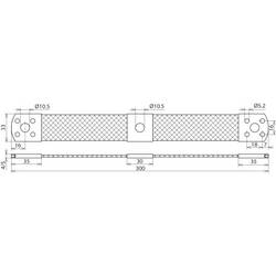 DEHN 377107 UEBB L300 3XB10.5 B5.2 CU Přemosťovací páska 1 ks