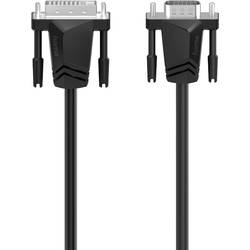 Hama DVI / VGA kabelový adaptér DVI-I 18+5 pólů Zástrčka, VGA pólové Zástrčka 1.50 m černá 00200714 Slimline, DVI kabel