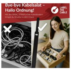 lepicí kabelová spona Label the Cable LTC 1110 černá