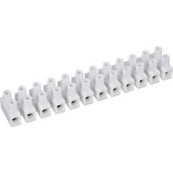TRU COMPONENTS svítidlové svorky Pro kabel o rozměru: 2.5-6 mm² Tuhost (příčný řez): 2.5-6 mm² Pólů: 12 bílá 1 ks