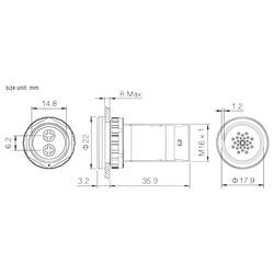 TRU COMPONENTS TC-14131044 signální siréna Hlučnost: 70 dB Napětí: 12 V/DC střídavý tón 1 ks