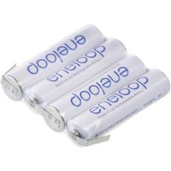 Panasonic;eneloop Reihe F1x4;Akupack;4x AAA;pájecí špička ve tvaru Z;Ni-MH;4.8 V;750 mAh