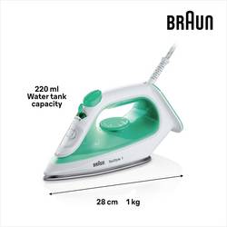 Braun SI104OGR nástavec na oblečení pro parní žehličku zelená, bílá 2000 W