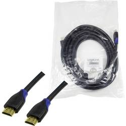 LogiLink HDMI kabel Zástrčka HDMI-A, Zástrčka HDMI-A 5.00 m černá CH0064 4K UHD, Audio Return Channel, pozlacené kontakty HDMI kabel