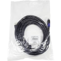 LogiLink HDMI kabel Zástrčka HDMI-A, Zástrčka HDMI-A 5.00 m černá CH0064 4K UHD, Audio Return Channel, pozlacené kontakty HDMI kabel