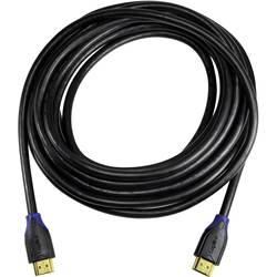 LogiLink HDMI kabel Zástrčka HDMI-A, Zástrčka HDMI-A 5.00 m černá CH0064 4K UHD, Audio Return Channel, pozlacené kontakty HDMI kabel