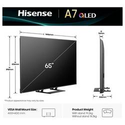 Hisense 65A7Q LED TV, 164 cm 65 palec, E (A - G), černá