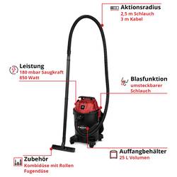 Einhell TC-VC 2555 2347420 mokrý/suchý vysavač 25 l