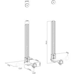 Neomounts AWL29-650BL1 Soundbar držák na zeď Vzdálenost od stěny (max.): 21.5 cm černá 1 ks