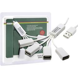 Digitus DA-70216 USB Hub 4 porty USB-A USB 2.0 480 MBit/s bílá DA-70216