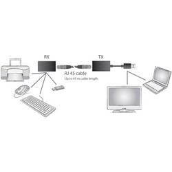 Digitus DA-70139-2 USB 1.1 extender (prodloužení) přes síťový kabel RJ45 45 m